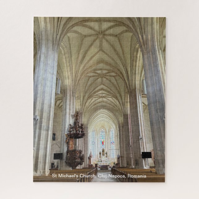 Kirche St. Michael, Cluj-Napoca, Rumänien, Puzzle (Vertikal)