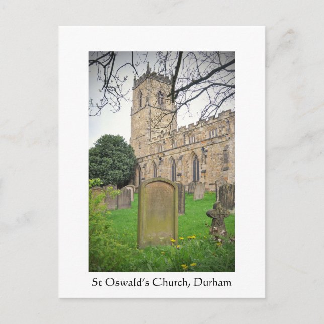 Kirche St. Oswald, Durham Postkarte (Vorderseite)
