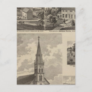 Kirche St. Peter, Caledonia, Minnesota Postkarte