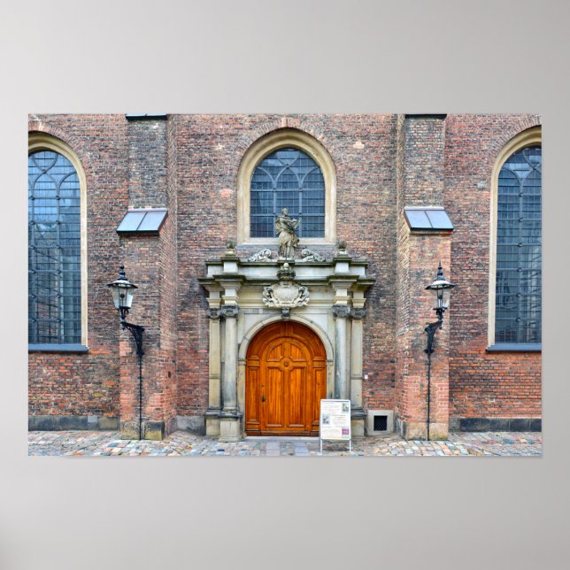 Kirche St. Peter, Kopenhagen, Dänemark Poster (Vorne)