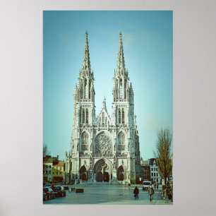 Kirche St. Peter und Paul in Ostende, Belgien Poster