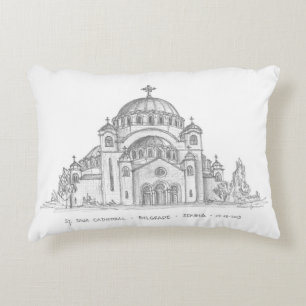 Kirche St. Sava, Belgrad, Serbien Dekokissen