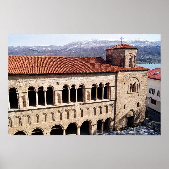 Kirche St. Sophia in Ohrid Poster (Vorne)