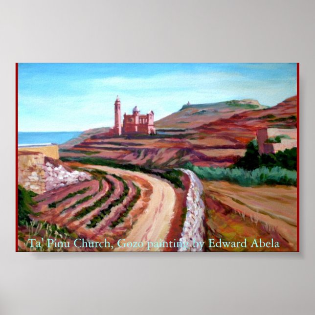 Kirche Ta' Pinu, Gozo Poster (Vorne)