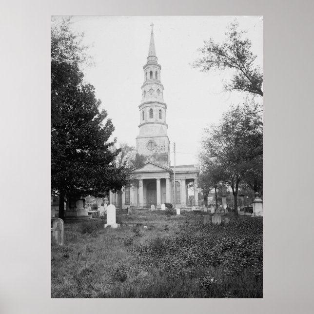 Kirche und Friedhof St. Philip Poster (Vorne)