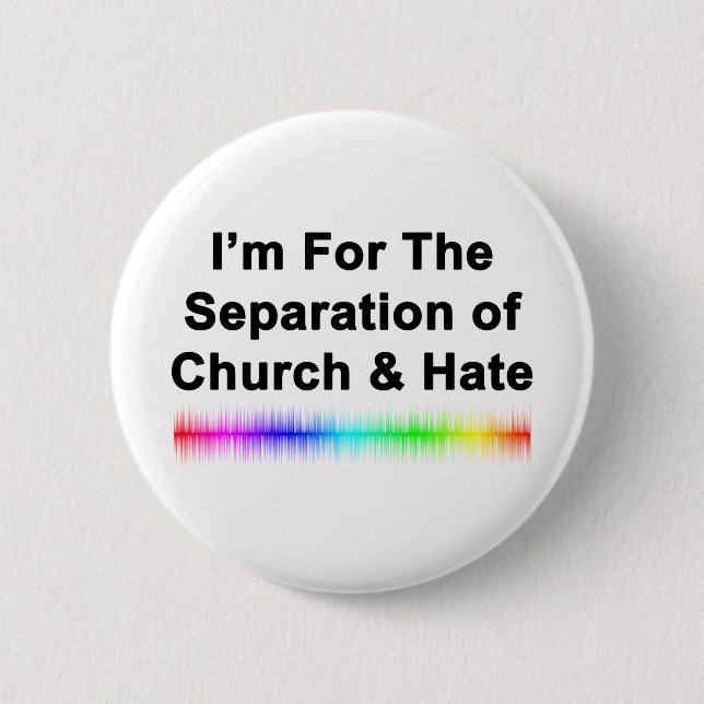 Kirche und Hass Button (Vorderseite)