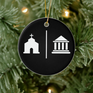 Kirche und Staat trennen Keramik Ornament