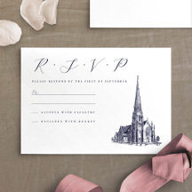 Kirche Vintage-Veranstaltungsort Illustration Hoch
