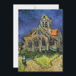 Kirche von Auvers-sur-Oise von Vincent van Gogh<br><div class="desc">Die Kirche von Auvers von Vincent van Gogh ist ein Vintages architektonisches Post-Impressionismus der bildenden Kunst. Von außen hat man einen Blick auf eine Kirche mit Buntglasfenstern und auf einem Kopfsteinpflasterweg eine Figur, die zur Kapelle führt. Über den Künstler: Vincent Willem van Gogh (1853-1890) war einer der berühmtesten postimpressionistischen Maler...</div>