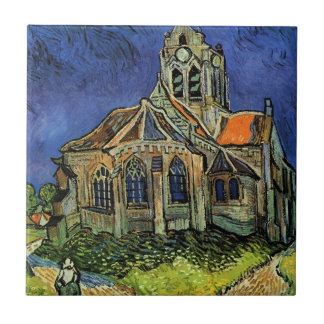 Kirche von Auvers-sur-Oise von Vincent van Gogh Fliese