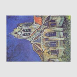 Kirche von Auvers Van Gogh Dekoupage Seidenpapier