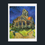 Kirche von Auvers Van Gogh Postkarte<br><div class="desc">Kirche in Auvers,  Vincent van Gogh,  Auvers-sur-Oise,  Juni 1890. Öl auf Leinwand,  94 x 74 cm. Paris Musee d'Orsay. Vincent Willem van Gogh (30 März 1853 - 29 Juli 1890) war ein niederländischer Post-Impressionist Künstler. Einige seiner Gemälde gehören heute zu den bekanntesten,  beliebtesten und teuersten Kunstwerken der Welt.</div>