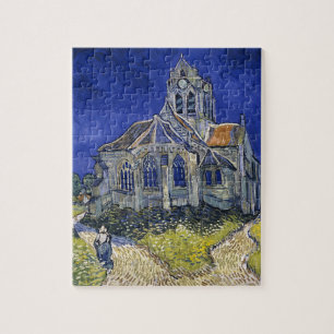 Kirche von Auvers von Van Gogh Gemälde Art Puzzle