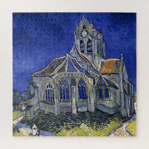 Kirche von Auvers von Van Gogh Gemälde Art Puzzle