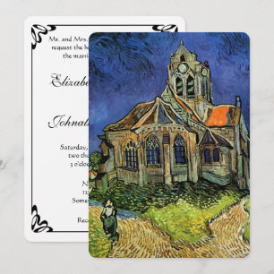 Kirche von Auvers von Vincent van Gogh Hochzeit Einladung