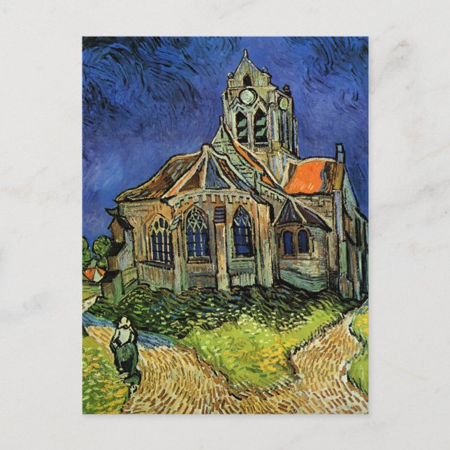 Kirche von Auvers von Vincent van Gogh Postkarte (Vorderseite)