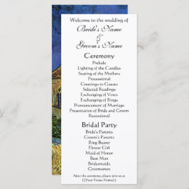 Kirche von Auvers von Vincent van Gogh Wedding Programm