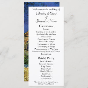Kirche von Auvers von Vincent van Gogh Wedding Programm