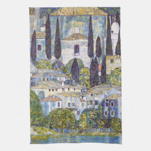 Kirche von Cassone, Gustav Klimt Geschirrtuch