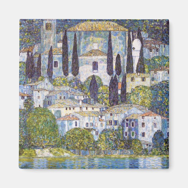 Kirche von Cassone, Gustav Klimt Magnet (Vorne)