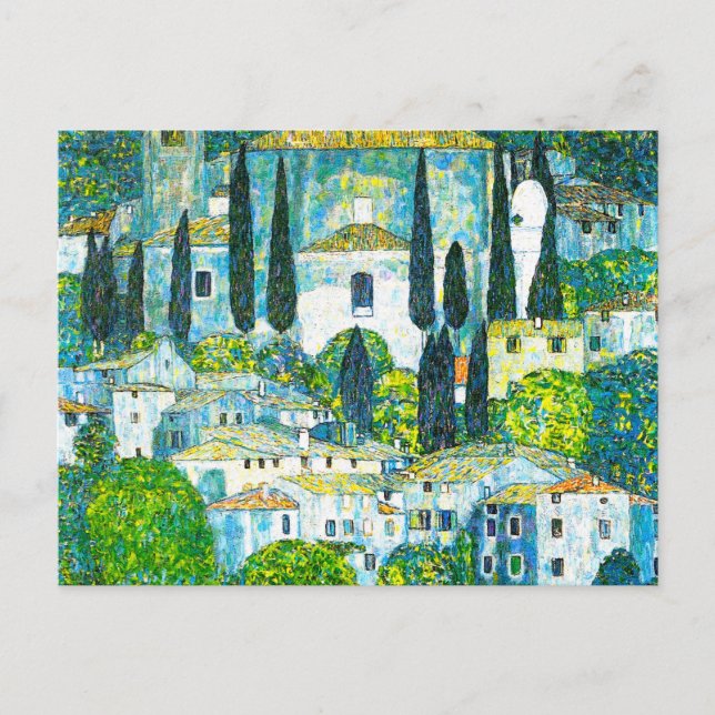 Kirche von Cassone Gustav Klimt Postkarte (Vorderseite)