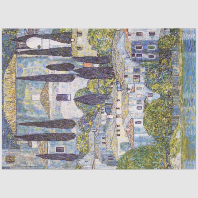 Kirche von Cassone, Gustav Klimt Seidenpapier (Vorderseite)
