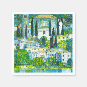 Kirche von Cassone Gustav Klimt Serviette