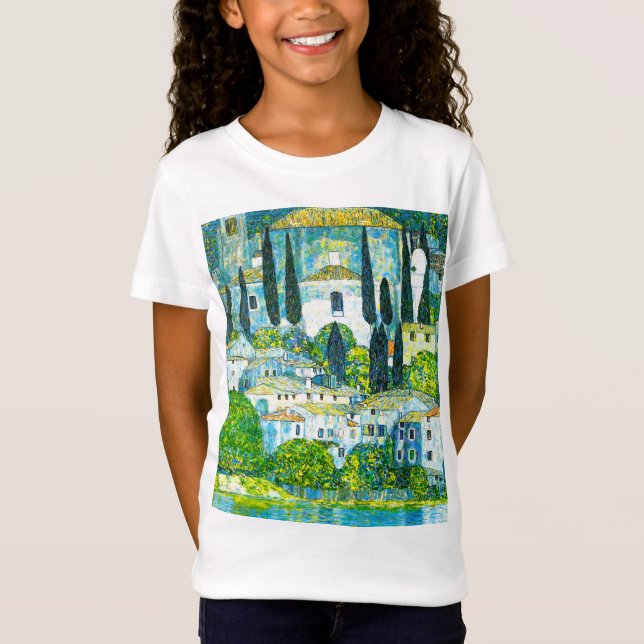 Kirche von Cassone Gustav Klimt T-Shirt (Vorderseite)