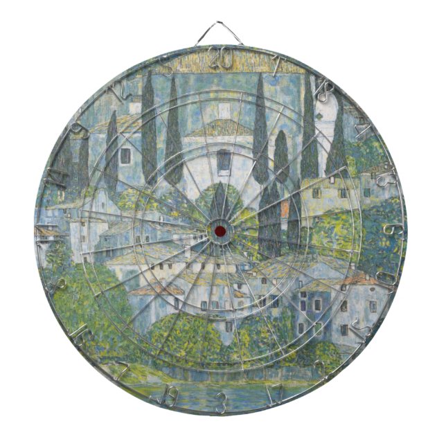 Kirche von Cassone (Italienische Landschaft) Vinta Dartscheibe (vorne)