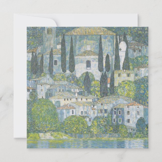 Kirche von Cassone (Italienische Landschaft) Vinta Karte (Vorderseite)