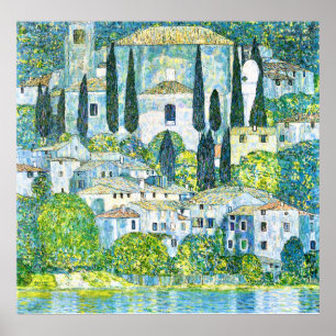 Kirche von Cassone von Gustav Klimt Poster