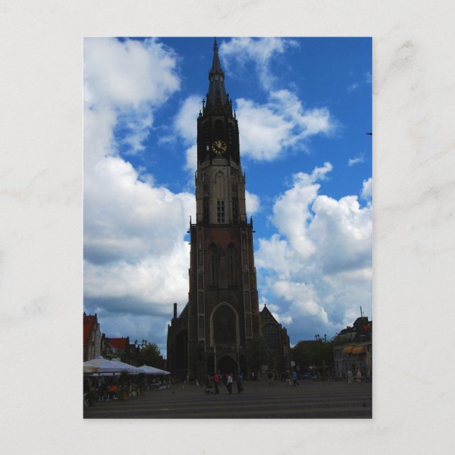 Kirche von Delft Postkarte (Vorderseite)