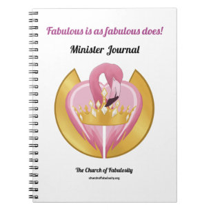Kirche von Fabulosity Minister Journal Notizblock