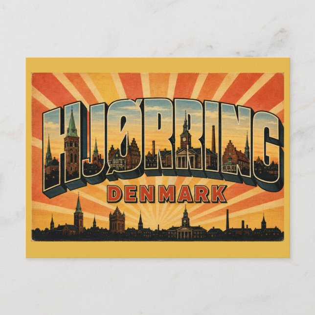 Kirche von Hjørring, Dänemark Postkarte (Vorderseite)