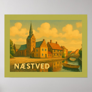 Kirche von Næstved, Dänemark Poster