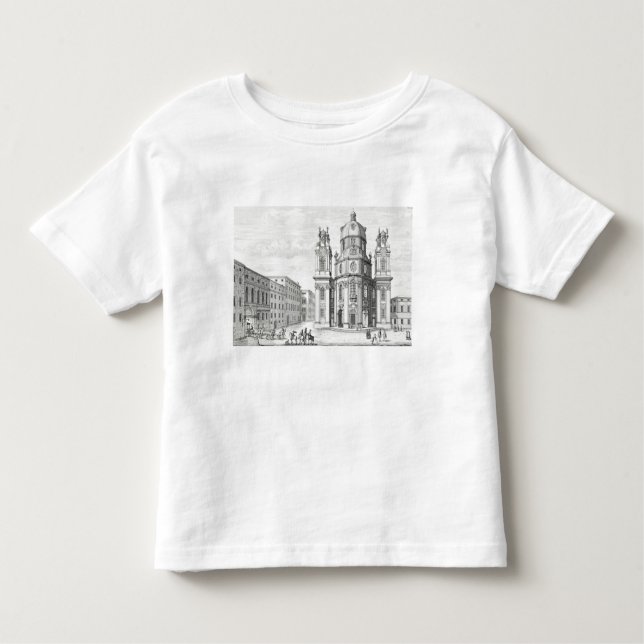 Kirche von Notre Dame, Salzburg, Österreich, von Kleinkind T-shirt (Vorderseite)