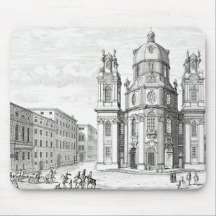 Kirche von Notre Dame, Salzburg, Österreich, von Mousepad