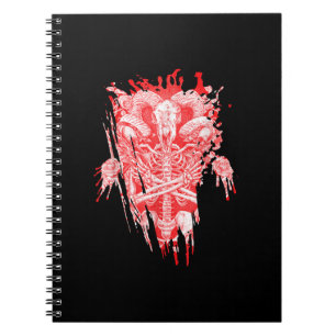 Kirche von Satan Geschenk Alles Hageziege Satanic Notizblock