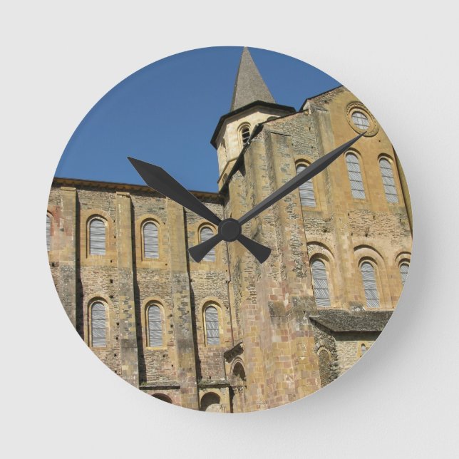 Kirche von St. Foy, angefangenes c.1050 durch Abt Runde Wanduhr (Vorderseite)