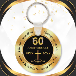 Kirche zum 60. Jahrestag oder zum 60. Jahrestag Schlüsselanhänger