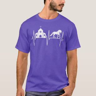 KircheChristliches Pferd Lover Jesus geht zur Kirc T-Shirt