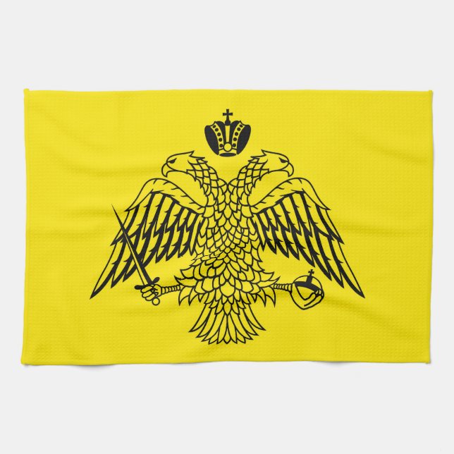 Kircheflagge Mount Athos religiös Handtuch (Horizontal)