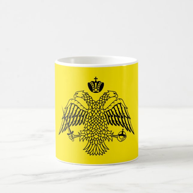 Kircheflagge Mount Athos religiös Kaffeetasse (Mittel)