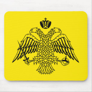 Kircheflagge Mount Athos religiös Mousepad