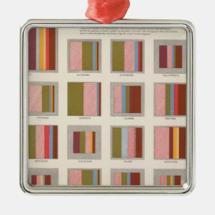 Kirchen-Anpassung, statistische US-Lithographie Silbernes Ornament