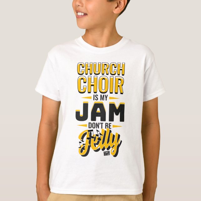 KIRCHEN-CHOR stauen Gelee-Musik-religiöses T-Shirt (Vorderseite)