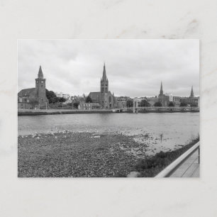 Kirchen entlang der Ness - Inverness Schottland  Postkarte