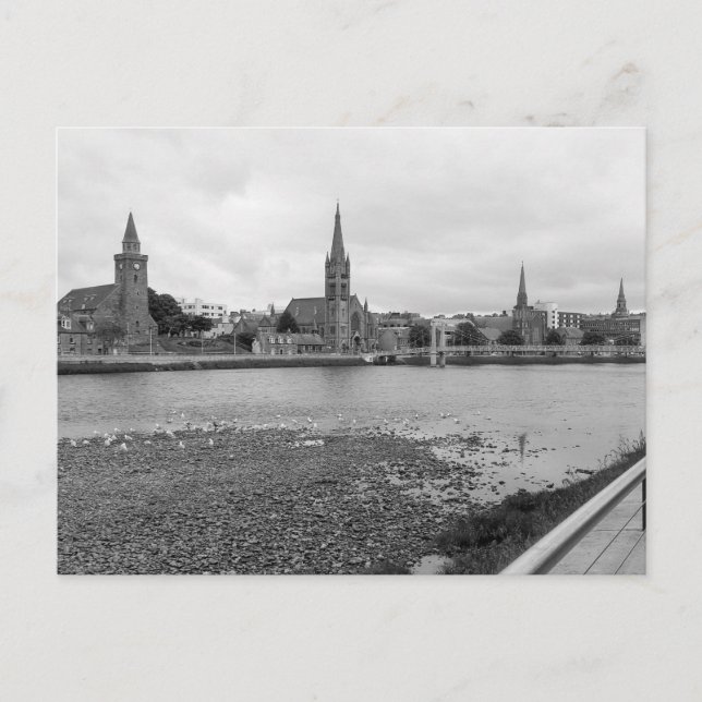 Kirchen entlang der Ness - Inverness Schottland Postkarte (Vorderseite)
