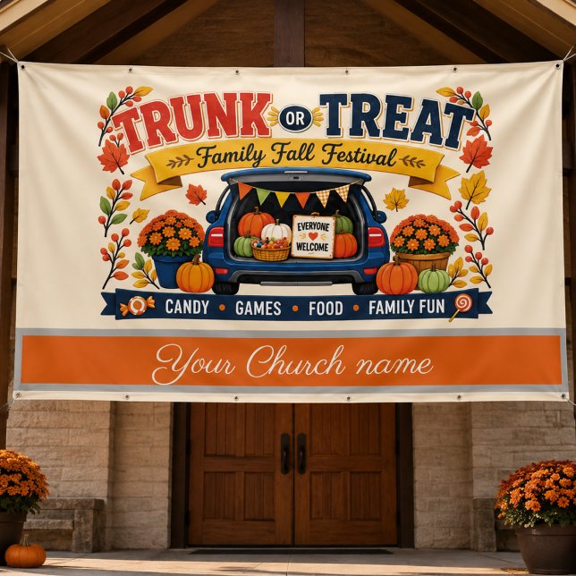 Kirchen-Koffer-oder-Behandlung-Herbstfest-Banner Banner (Von Creator hochgeladen)