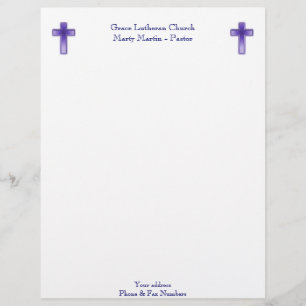 Kirchen-oder Pastor-Briefkopf Briefkopf